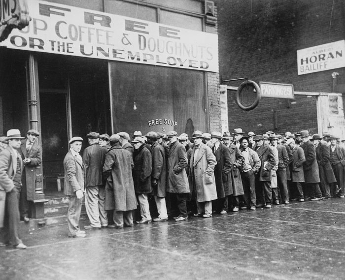 Unemployed Men Outside a Chicago Soup Kitchen, 1931