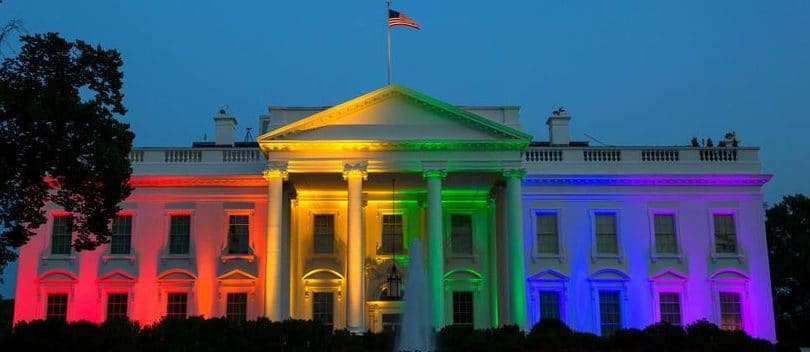 White House with Rainbow Colors (2015)