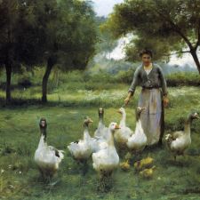 Thérèse Cotard-Dupre, Guiding the Geese (1914)